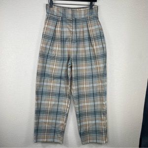 Urban Outfitters Plaid Cropped Trouser Size M